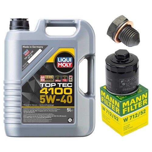 Motoröl filter set - filter, moly
